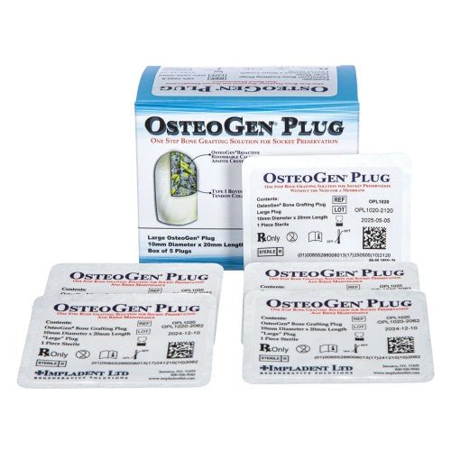 Osteogen Plugs Bone Graft Impladent Buy 5 Get 1 Free - Impladent - GoldenDent